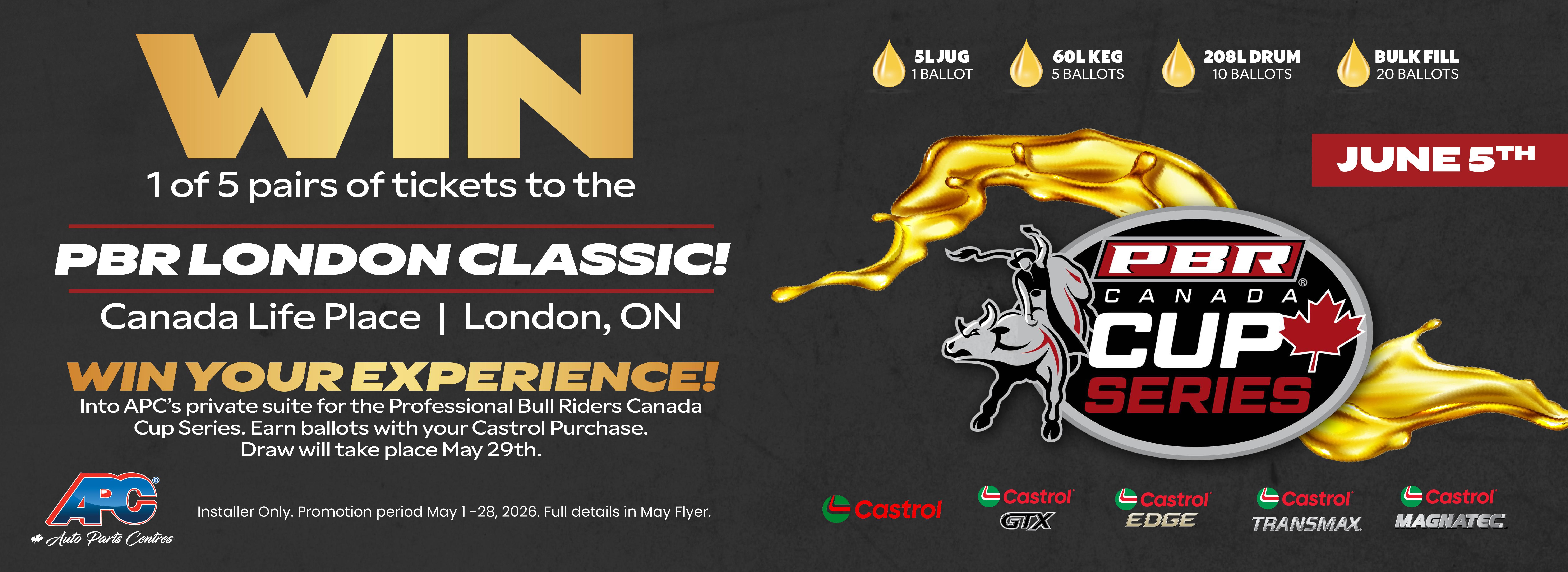 WIN PBR London Classic Tickets